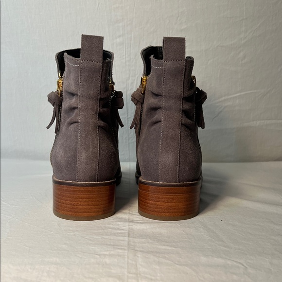 Cole Haan Gray Suede Ankle Boots Sz. 11B - Picture 3 of 13